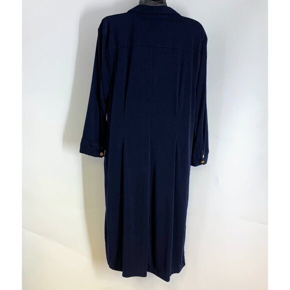 Philosophy Women's Cut and Sew Button Up Long Sleeve Midi Dress Size 1X NWT - Picture 2 of 15
